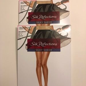 Hanes Silk Reflections Sheer Nude Pantyhose (2)